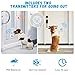 Whimsii Dog Doorbell, Wireless Ring Bell to Go Outside, IP55 Waterproof Buttons, 55 Melodies, 4 Volume Levels & 950ft Range (White, 2 Recievers 2 Transmitters)