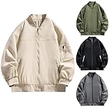 ZEZKT Chaquetas Hombre Regular Moda chaqueta informal Color sólido Fit Casual Ropa Deportiva ajuste entallado Chaqueta deportiva Chaqueta Clásica Chaqueta otoñal para hombre Chaqueta corta