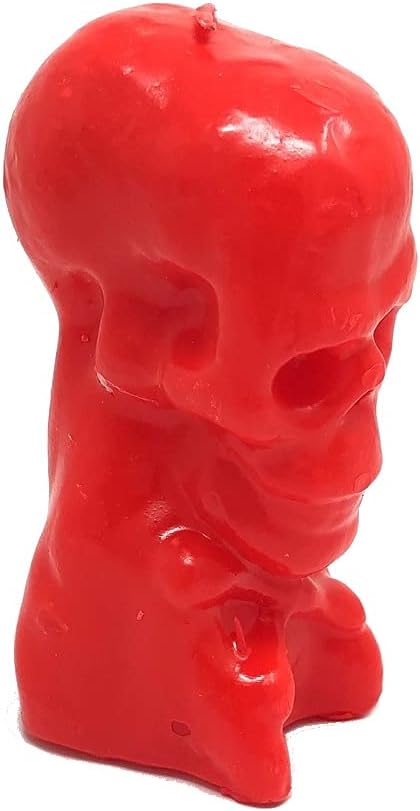 CircuitOffice Skull Candle in Red