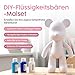Worldwide DIY Bär zum Bemalen – Kreatives Mal-Set für Erwachsene & Kinder | Bärenfigur inkl. 3 Farben, Pinsel & Zubehör | Geschenk & Heimdeko (Himmlisches Blau)