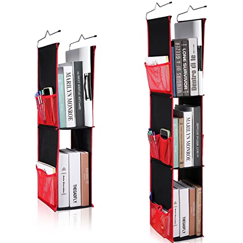 Yetene 2 Pieces Hanging Locker Accessories Shelves Includes 3 Shelf Hanging Locker Organizer and 2 Shelf Hanging Locker Organizer for School Teens Work Gym Closet Lock