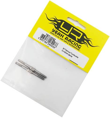 Miniatura 2 de Yeah Racing 64 titanio Turnbuckle 0.118 x 1.654 in 2 piezas #TBTI-0342