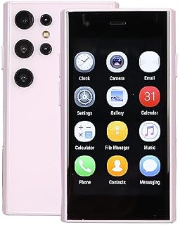 Dpofirs XS11 Mini Smartphone 3G 2.5 inch, Android Cell Phones, Super Mini Smartphone Unlocked Phone For Kids Students, Pocket Mobile Phone, 1GB 8GB, 2MP 5MP(Sakura Pink)