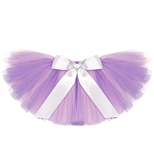 It's My 1/2 1St Birthday Outfit Baby Girls Romper + Ruffle Tulle Skirt + Sequin Crown Flower Headband Glitter Party Dress Up 3Pcs Photo Cake Smash Clothes Set Purple + Sliver 1/2 Birthday 9-12 Months #TOP3