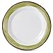 GET WP-10-DW-KNG Melamine Dinner Plate, 10.5", White/Green (Set of 12)