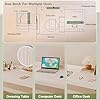 Bedtable Overbed Table with 4 Wheels, Over Bed Desk Height Adjustable 65-95cm Rolling Medical Table Overbed Table Computer Workstation Overbed Table for Twin/Full/Queen/King Size Bed Frame(C