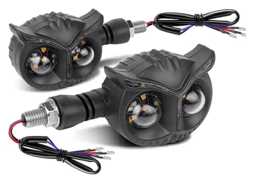 Clignotants moto 12V résistant aux vibrations avec filetage 10mm