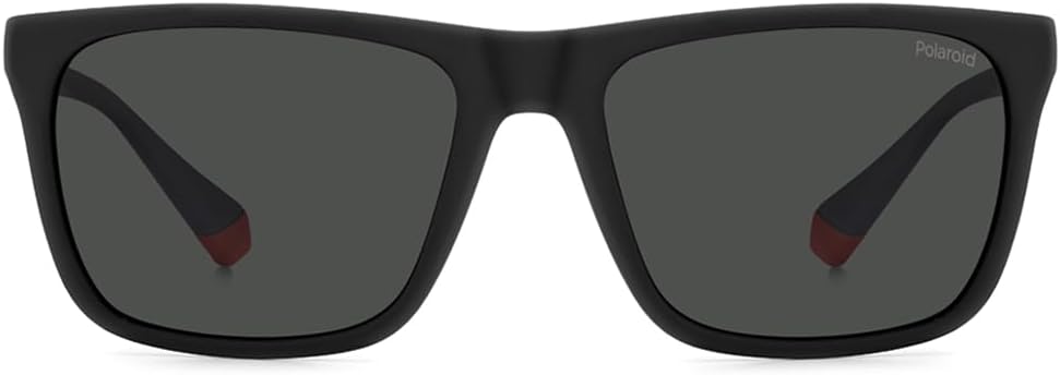 POLAROID PLD 2141/S BLX MATTE BLACK RED 57/18/140 UNISEX Sunglasses