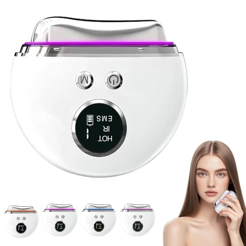 EMS Gua Sha Elektrisch, Gesichtsmassagegerät, Gesichtsmassagegerät Gegen Falten, 9 Intensitätsstufen, 4 Modi, für Gesicht, Anti-Aging, Facelift, Falten und Schwellungsreduzierung