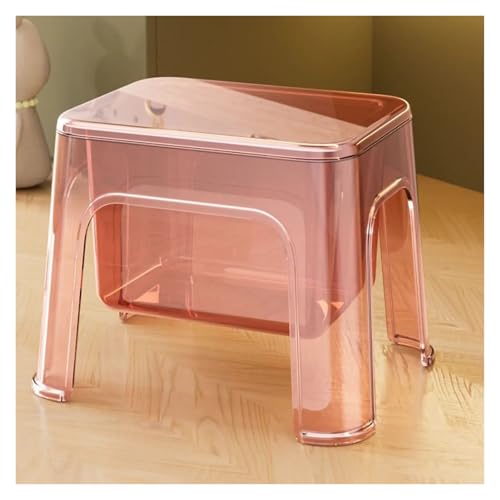 Tabouret à langer rose stable pour optimiser le rangement du lit