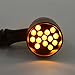Bompa 2pcs LED Turn Signal Lights Motorcycle Indicators Blinker Amber Light Universal 12V for Harley Honda Yamaha Suzuki (Turn Signal Lights C)