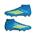 adidas Unisex-Adult F50 League Mid Cut Firm Ground/Multi Ground Foot, Lucid Ray Blue/Team Solar Yellow/Aquamarine, 6.5