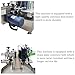 THUXEON 110V Automatic Desktop Conveyor Round Bottle Labeling Machine 20-30PCS/min High Speed Label Applicator Bottle Label Printer with Receiving Tray Desktop Conveyor Labeler LT-150