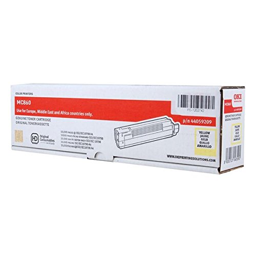 Preisvergleich Produktbild OKI 44059209 MC860 Tonerkartusche 10.000 Seiten, gelb