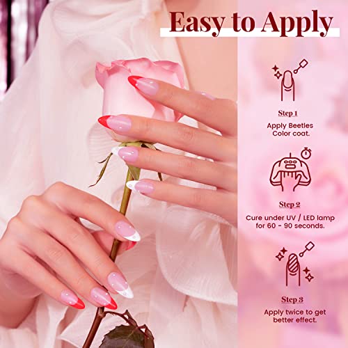 Beetles Pink Flamingo Gel Nail Polish Set #TOP15