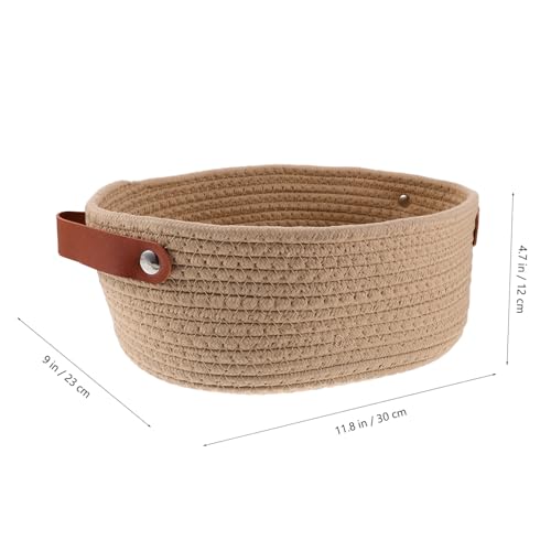 Panier multifonctionnel en coton avec poignées robustes - 3