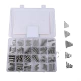 Linnkyfloa 300-teiliges Kompressions-Sortiment-Set, 23 Größen, 304 Stahl, kleine Federn, Set mit Aufbewahrungsbox, DIY-Reparatur, Auto und mechanische Haushaltsprojekte, Silber-Finish
