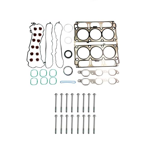 Image of DNJ HGB4243 Engine Cylinder Head Gasket Set with Head Bolt Kit, Complete Repair Set for 2014-2022 Chevrolet, GMC Express 2500, Express 3500, Savana 2500 4.3L V6 12V OHV 262cid