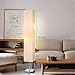 Jomshine Modern Floor Lamp, Dimmable 3 Levels Brightness Paper Tall Lamp Standing Lamps with Lampshade, 55'' Minimalist Floor Lamps for Office, Kids Room, Reading, Home Decor (Off White)
