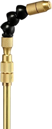 Miniatura 2 de CLICIC Varita extendida universal con boquilla de latón ajustable, varita rociadora de riego para uso en césped y jardín, cobre, 16.3-29.5 pulgadas.