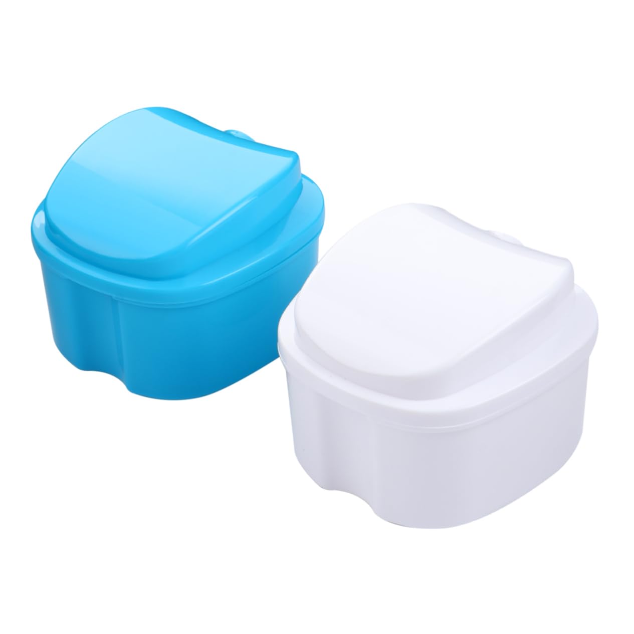 Healvian 8pezzi Scatola Portatile Per Denti Falsi Contenitore Sicuro Per Protesi Con Design Compatto Facile Da Trasportare