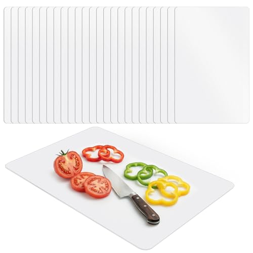 Juego de 25 Tablas de Cortar Plásticas Flexibles Transparentes miniatura 1