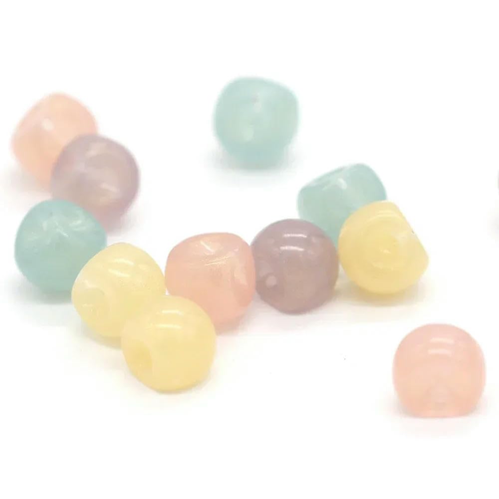 Guziki perłowe Guziki perłowe, 20 szt., 10/12 mm, niewidoczne, z trzonkiem w kształcie cukierków, do szycia, ręcznie robione ozdoby na koszule dziecięce(Green,12mm 20pcs)