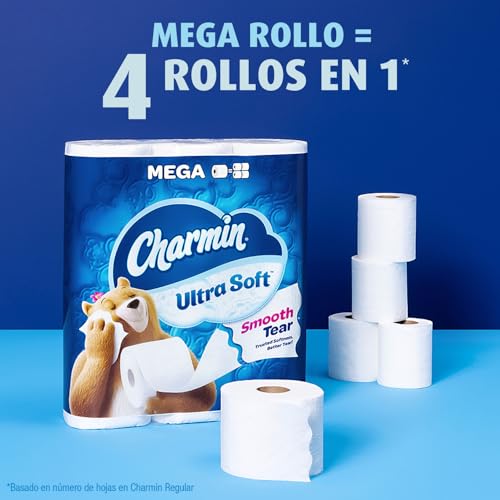 Image of Charmin Ultra Soft Toilet Paper 18 Mega Rolls, 224 Sheets Per Roll