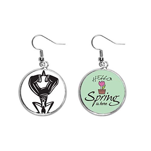 Joyería mexicana de danza con acabado refinado y diseño colgante de primavera