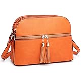 Dasein Women Tassel Zipper Pocket Crossbody Bag Shoulder Purse Fashion Travel Bag with Multi...