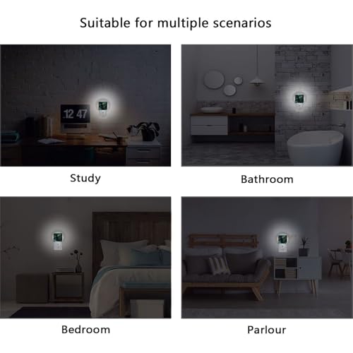 Lámpara nocturna con sensor de luz y diseño hojas de ginkgo miniatura 5