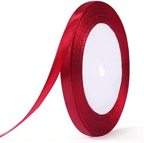 ihaspoko Poliestrowa wstążka satynowa, 15 mm x 22 metry, różowa wstążka z tkaniny do samodzielnego wykonania sztuki i rzemiosła, pakowania prezentów, balonów, kokard, dekoracji ślubnych
