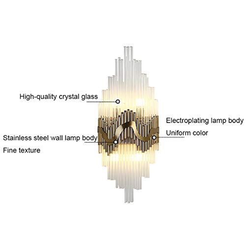 Aplique de pared cristal lujoso moderno GWJKG con acabados minimalistas de alta gama 5