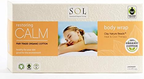 Lavender Body Wrap Organic Cotton Hot & Cold Therapy SOL Organics