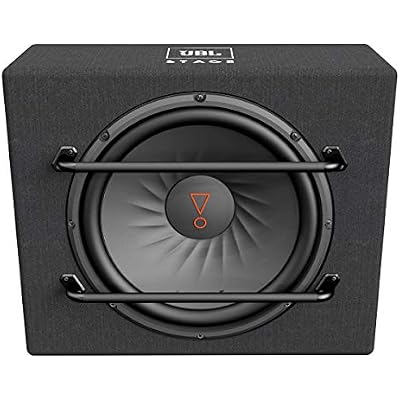 JBL Single 12 Car Audio Subwoofer Sealed Enclosure, Black