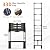 SPIEEK Telescoping Ladder for RV & Attic, 8.5FT Aluminum Extension Ladder with Dual Locking Mechanism, Max Load 330lbs, Compact Foldable Ladder for Roof, Home, Travel Trailer & Multi-Surface Use