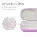 BOVKE Travel Carrying Case Compatible with 3M Littmann Classic III, Lightweight II S.E, MDF Acoustica Deluxe Stethoscopes - Extra Room for Medical Scissors EMT Trauma Shears and LED Penlight, Purple
