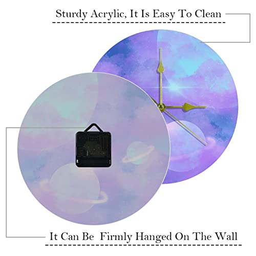 Horloge murale silencieuse acrylique pour éliminer le bruit du tic-tac - 4