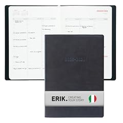 Grupo Erik: Diario 2025/2026 in Italiano - Diario Agenda Settimanale A5, Agenda per Appuntamenti, Intervalli di 30 minuti e spazio note, Copertina Morbida Nera, Luglio 2025 - Agosto 2026