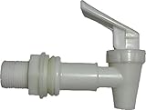 Water Dispenser Replacement SPIGOT Faucet FREE FLOW -- White Male MADOL [PRO008M] Llave para Garrafo