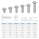 lyualma 30 Stück 1/4 Zoll Innensechskant Head Schraube mit Schraubenschlüssel Schraube Adapter für Stativ, Einbeinstativ, Rig Käfig Grundplatte