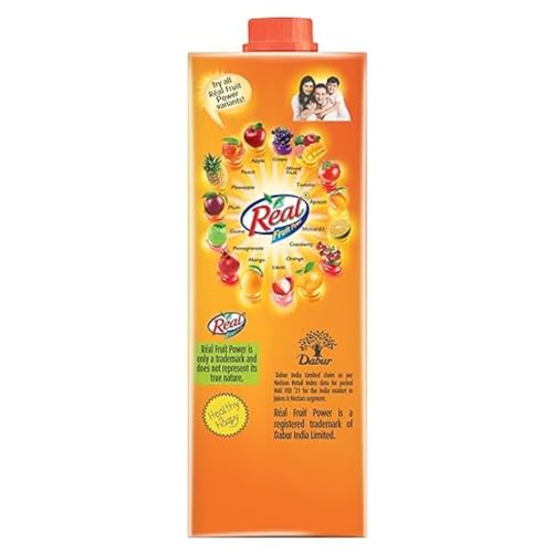 Image of DABUR Real Masala Mixed Fruit Juice - 1L (Pack Of 4) | No Added Preservatives, No Artificial Colours & Artificial Flavours | Goodness Of Best Fruits With Chatpata Masala, Daily Dose Of Fruit Nutrition