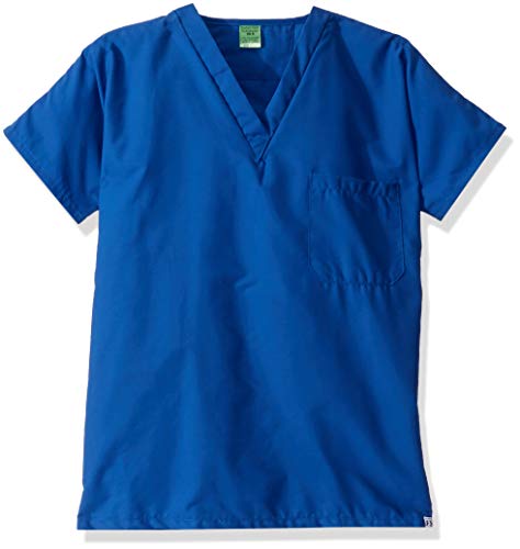 Fashion Seal Healthcare Men's Unisex Royal SimplySft Fash Scrub Shirt Shirt, Royal, S REG