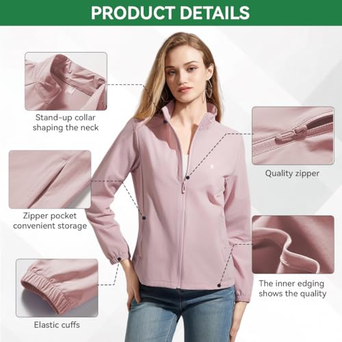 Image of Venzina Women's UPF 50+ Lightweight Athletic Jacket UV Sun Protection Full Zip Cooling Hoodie Long Sleeve Sunscreen Protective Clothing for Women for Outdoor Hiking, S-XL