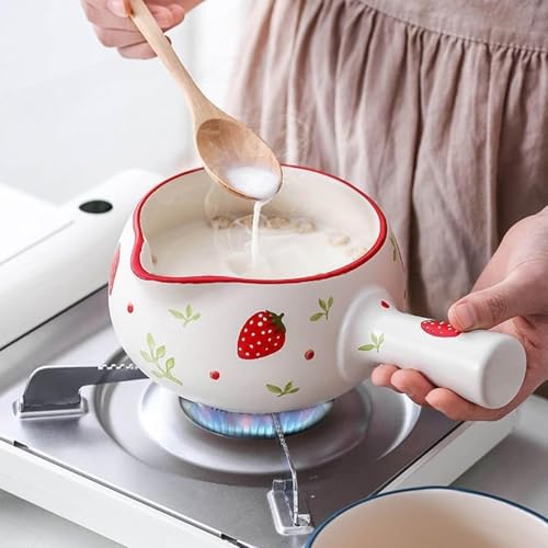 Recipiente de cocina de porcelana aislado para evitar derrames y enfriamientos 5