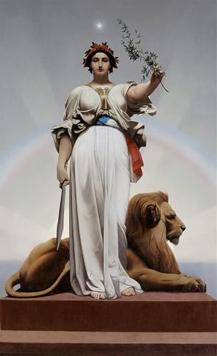 Affiche murale d'art Jean Léon Gérôme république vintage