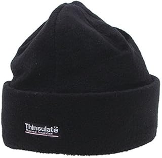 Unbekannt Cappello Rotondo Pile, Thinsulatefuetterung - Nero