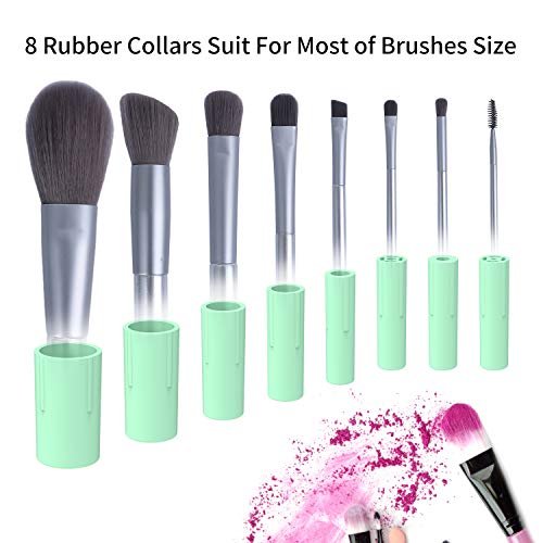 Senbowe Upgraded Makeup Brush Cleaner And Dryer Machine, Electric Cosmetic Automatic Brush Spinner With 8 Size Rubber Collars, Wash And Dry In Seconds, Deep Cosmetic Brush Spinner For All Size Brushes #TOP2