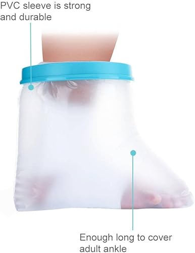 Miniatura 6 de Cubierta de fundición de pierna a prueba de agua para ducha, protector de heridas para pies, fundas de bolsa de fundición herméticas, mantienen el