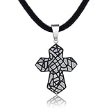 50 cm Lederhalskette Ø 0,3 cm mit Edelstahlkarabiner